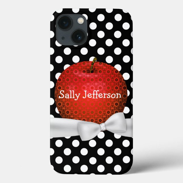 Funda De Case-Mate Para iPhone Patrón de maestro manzana (Reverso)