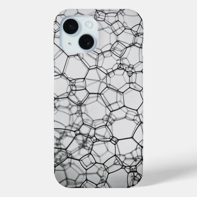 Funda De Case-Mate Para iPhone Patrón de malla artística (Reverso )