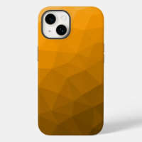 Patrón de malla geométrica con gradiente naranja
