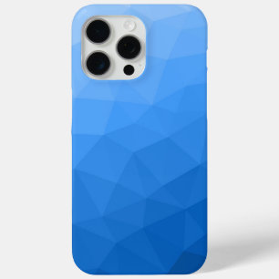 Funda Para iPhone 15 Pro Max Patrón de malla geométrica con gradiente ombre azu