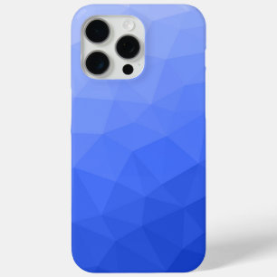 Funda Para iPhone 15 Pro Max Patrón de malla geométrica con gradiente ombre azu