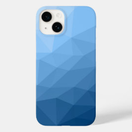 Funda Para iPhone 14 De Case-Mate Patrón de malla geométrica de gradiente azul clási