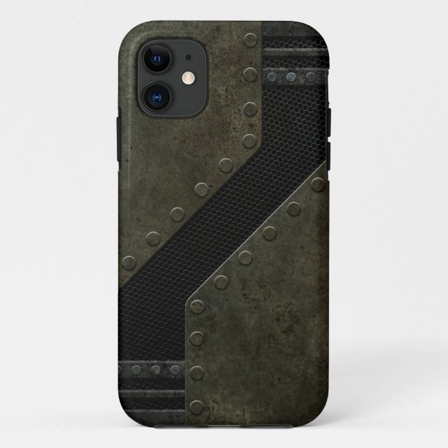 Funda De Case-Mate Para iPhone Patrón de malla industrial (Reverso)