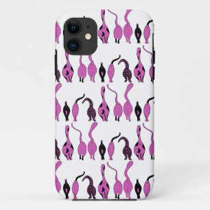 Funda Para iPhone 11 Patrón de manchas púrpuras de gato