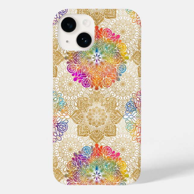 Funda De Case-Mate Para iPhone Patrón de Mandala (Reverso )