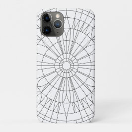 Funda Para iPhone 11 Pro Patrón de Mandala Geométrico