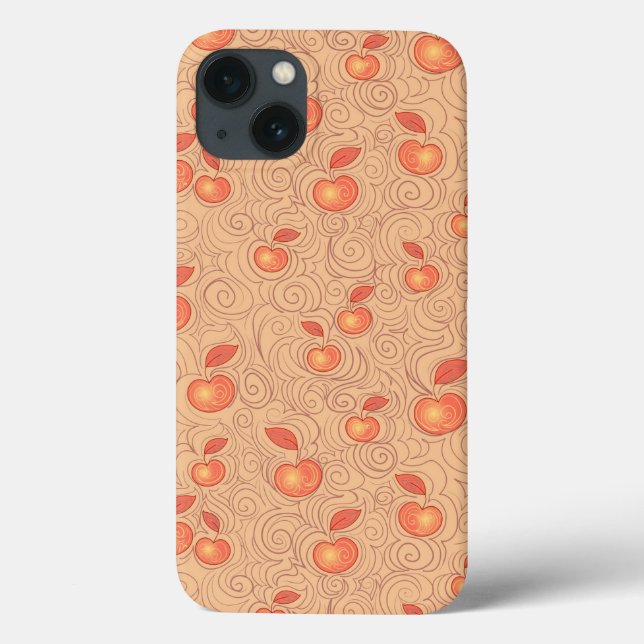 Funda De Case-Mate Para iPhone Patrón de manzanas (Reverso)
