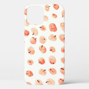 Funda Para iPhone 12 Patrón de manzanas del paraíso rojo