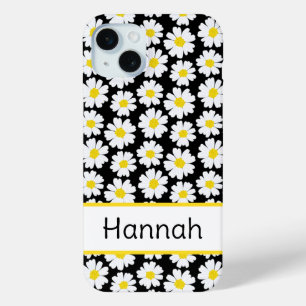 Funda Para iPhone 15 Mini Patrón de margarita de moda