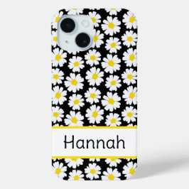 Funda Para iPhone 15 Patrón de margarita de moda