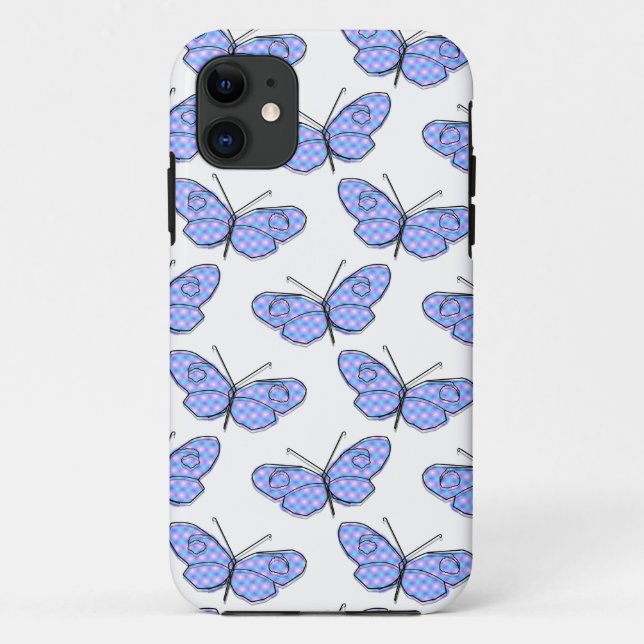 Funda De Case-Mate Para iPhone Patrón de mariposa cósmica (Reverso)