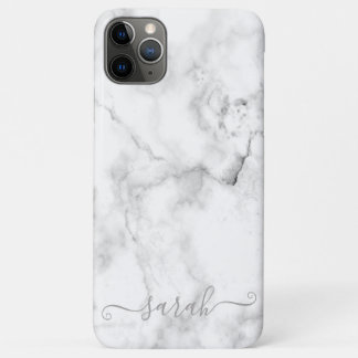 Funda Para iPhone 11 Pro Max Patrón de mármol blanco de plantilla