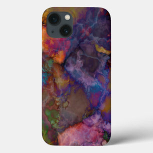 Funda Para iPhone 13 Patrón de mármol colorido del calcografirito del p