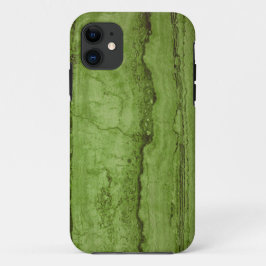 Funda Para iPhone 11 Patrón de mármol de granito abstracto verde