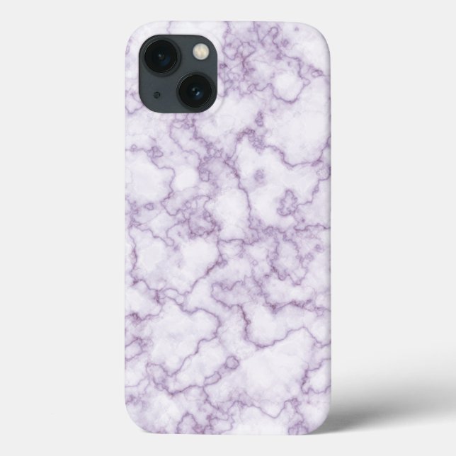 Funda De Case-Mate Para iPhone Patrón de mármol púrpura (Reverso)