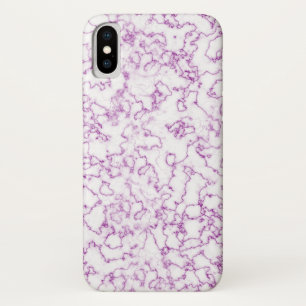 Funda Para iPhone X Patrón de mármol púrpura