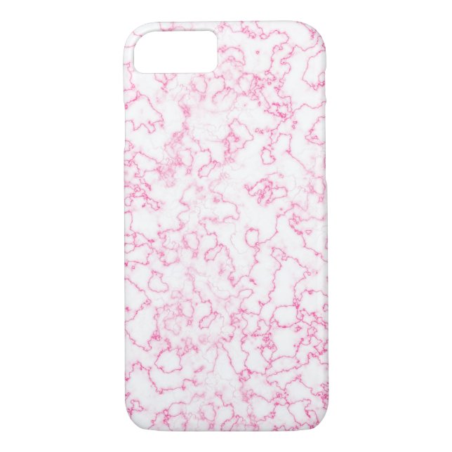 Funda De Case-Mate Para iPhone Patrón de mármol rosa (Reverso)