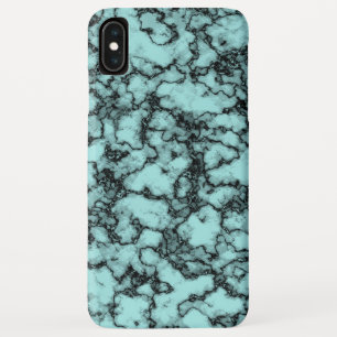Funda Para iPhone XS Max Patrón de mármol turquesa