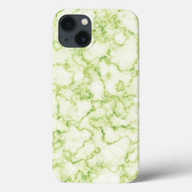 Funda De Case-Mate Para iPhone Patrón de mármol verde (Reverso)