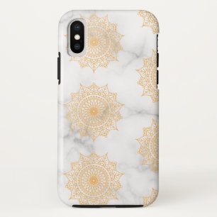 Funda Para iPhone X patrón de mármol y ornato