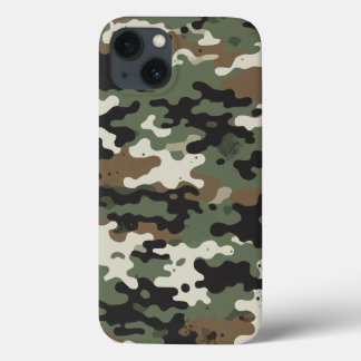 Funda Para iPhone 13 Patrón de Maze Militar