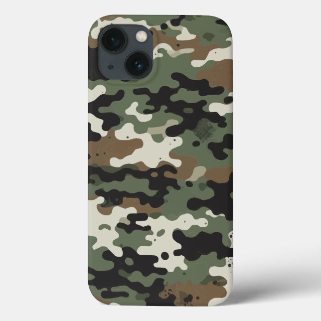 Funda De Case-Mate Para iPhone Patrón de Maze Militar (Reverso)