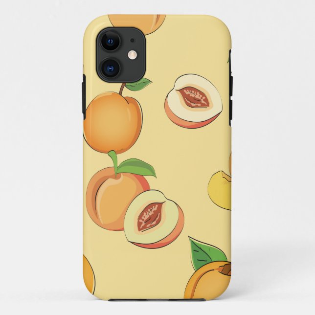 Funda De Case-Mate Para iPhone Patrón de melocotón 7 (Reverso)