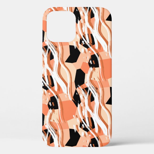 Funda De Case-Mate Para iPhone Patrón de moda abstracto sin inconvenientes con du (Reverso )
