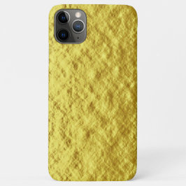 Funda Para iPhone 11 Pro Max Patrón de moda de Relieve metalizado de oro de tex