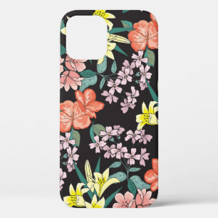 Funda Para iPhone 12 Patrón de moda en flores pequeñas. Respaldo flor