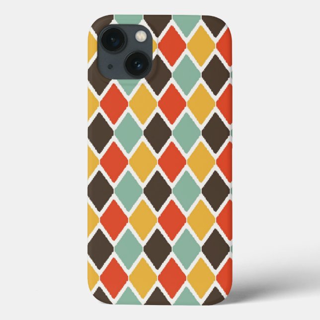 Funda De Case-Mate Para iPhone Patrón de moda tribal de ikat moderno (Reverso)