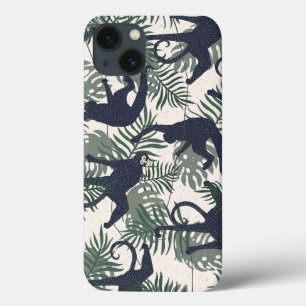 Funda Para iPhone 13 Patrón de mono vintage