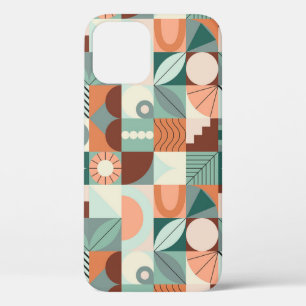 Funda Para iPhone 12 Patrón de mosaico abstracto geométrico sin fisuras