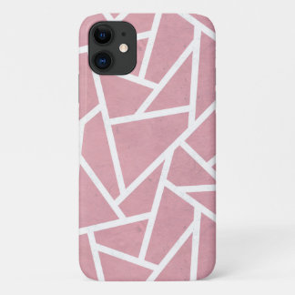Funda Para iPhone 11 Patrón de mosaico de coral y blanco
