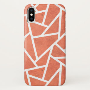 Funda Para iPhone X patrón de mosaico de mandarina