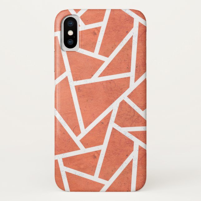 Funda De Case-Mate Para iPhone patrón de mosaico de mandarina (Reverso)