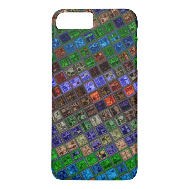 Funda De Case-Mate Para iPhone Patrón de mosaico de vidrio manchado #5 (Reverso)