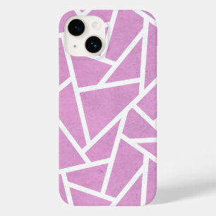 Funda Para iPhone 14 De Case-Mate Patrón de mosaico rosa y blanco