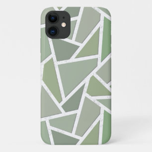 Funda Para iPhone 11 Patrón de mosaico verde oliva