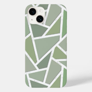 Funda Para iPhone 14 De Case-Mate Patrón de mosaico verde oliva