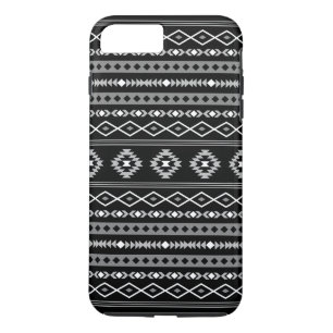 Funda Para iPhone 8 Plus/7 Plus Patrón de motivos mixtos azteca blanco gris negro