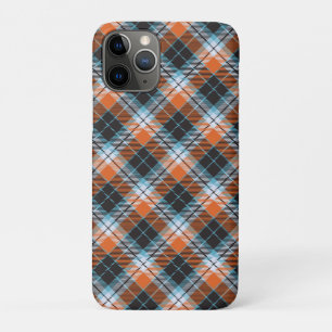Funda Para iPhone 11 Pro Patrón de Naranja de otoño con placa azul