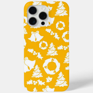 Funda Para iPhone 15 Pro Max Patrón de Navidades amarillos