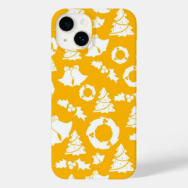 Funda Para iPhone 14 De Case-Mate Patrón de Navidades amarillos