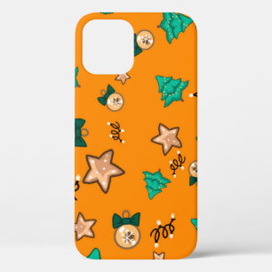 Funda Para iPhone 12 Patrón de navidades con velas, Tangerinesbackgroup