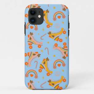 Funda Para iPhone 11 Patrón de Navidades de patinaje de rodillos de Gro