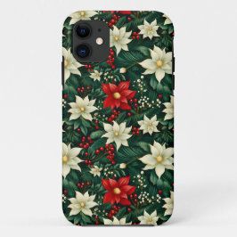 Funda Para iPhone 11 Patrón de Navidades florales