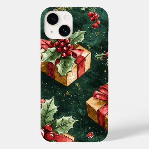 Funda Para iPhone 14 De Case-Mate Patrón de Navidades florales de Poinsettia (11)