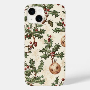 Funda Para iPhone 14 De Case-Mate Patrón de Navidades florales de Poinsettia (6)