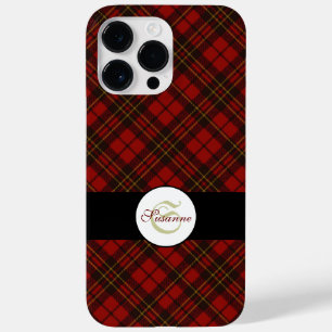 Funda Para iPhone 14 Pro Max De Case-Mate Patrón de Navidades rojos tartán Personalización M